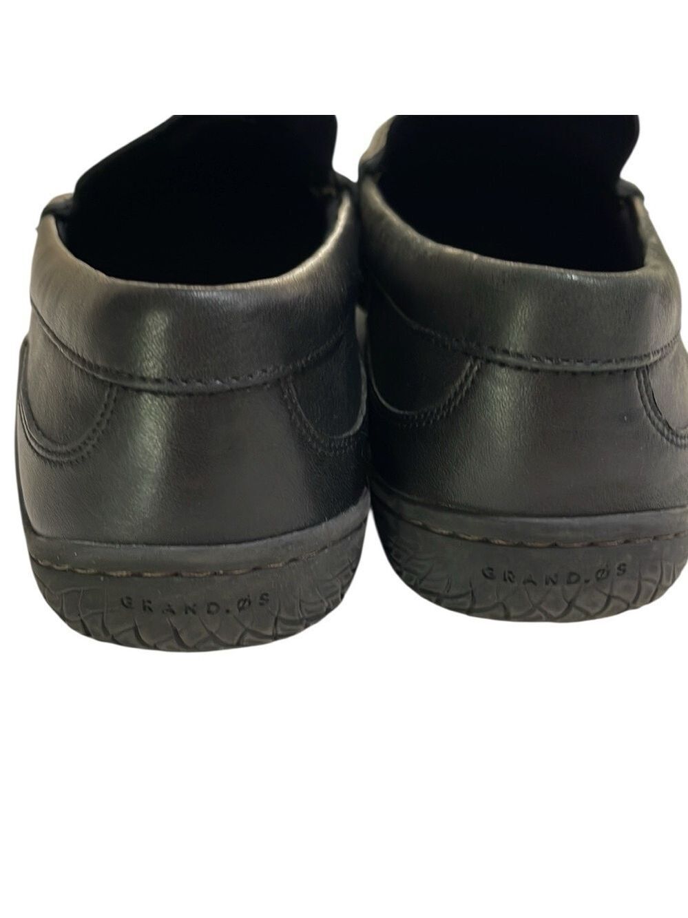 Cole Haan Grand.0S Leather Moc Toe Slip on Penny Loafer SZ 11 Black Worn Once - Picture 3 of 7